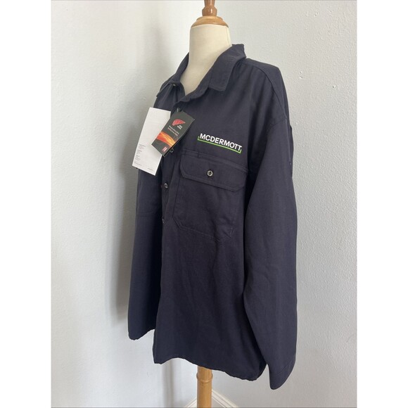 Red Wing FR Work Shirt Mens XL  Blue NFPA 2112 Fire Resistant Button Up Uniform - Picture 3 of 11